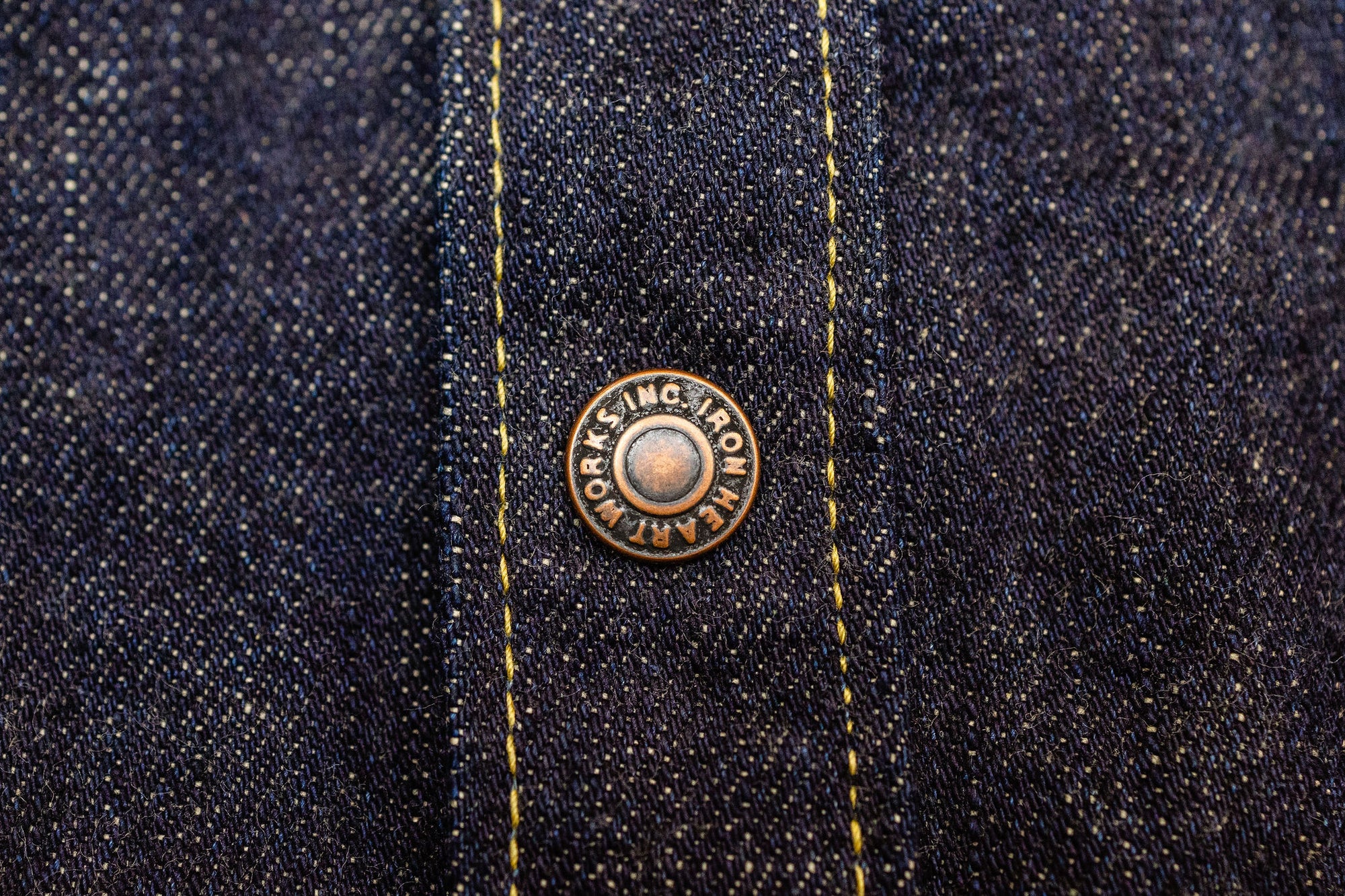 Iron Heart IHSH-292-IND 18oz Vintage Selvedge Denim CPO Shirt - Indigo