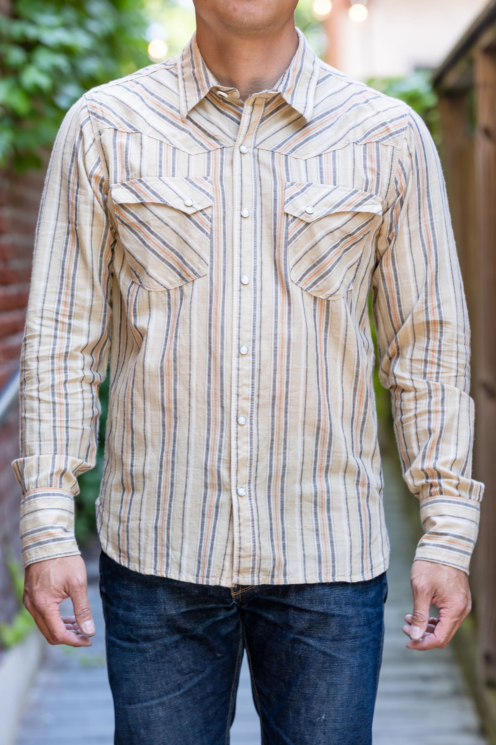 Freenote Cloth Calico - Tan Stripe