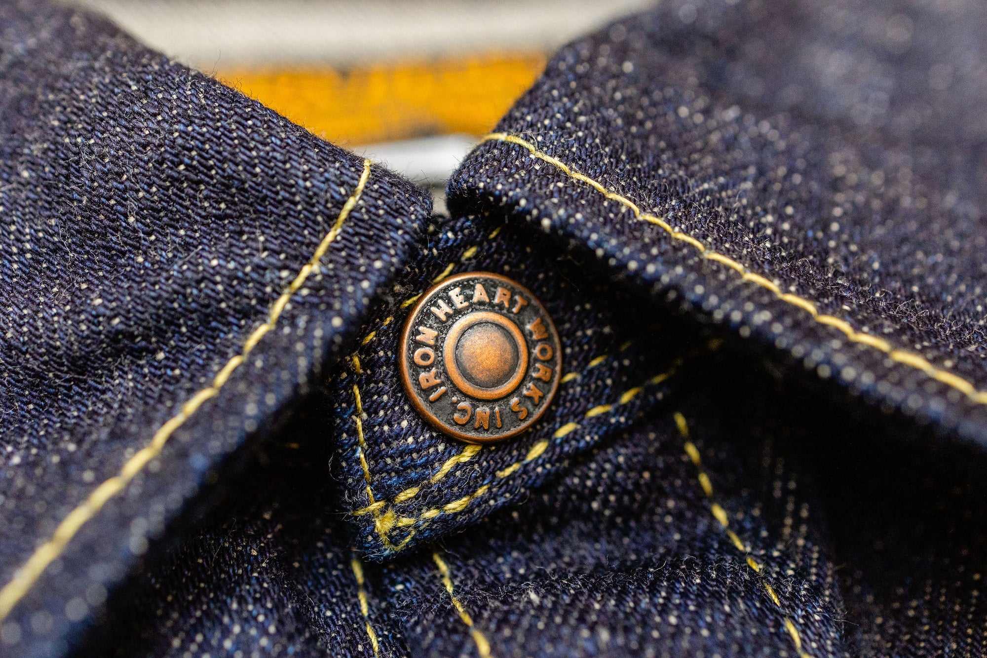 Iron Heart IHSH-292-IND 18oz Vintage Selvedge Denim CPO Shirt - Indigo
