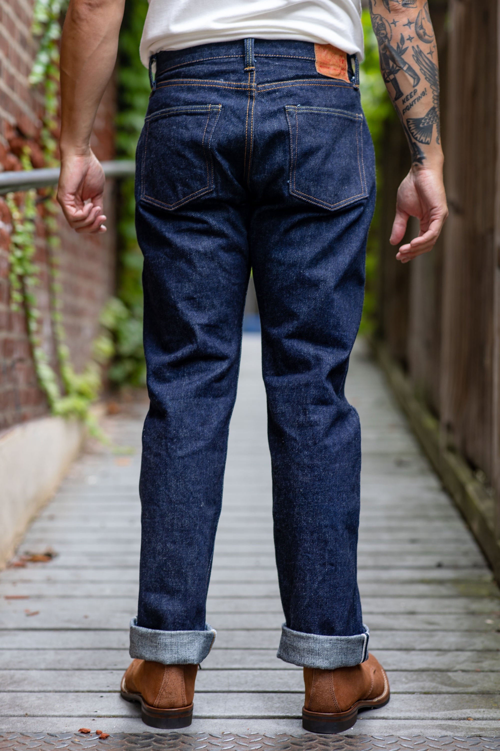 Samurai S510XX21ozII 21oz Cho-Kiwami Selvedge Regular Straight - model back