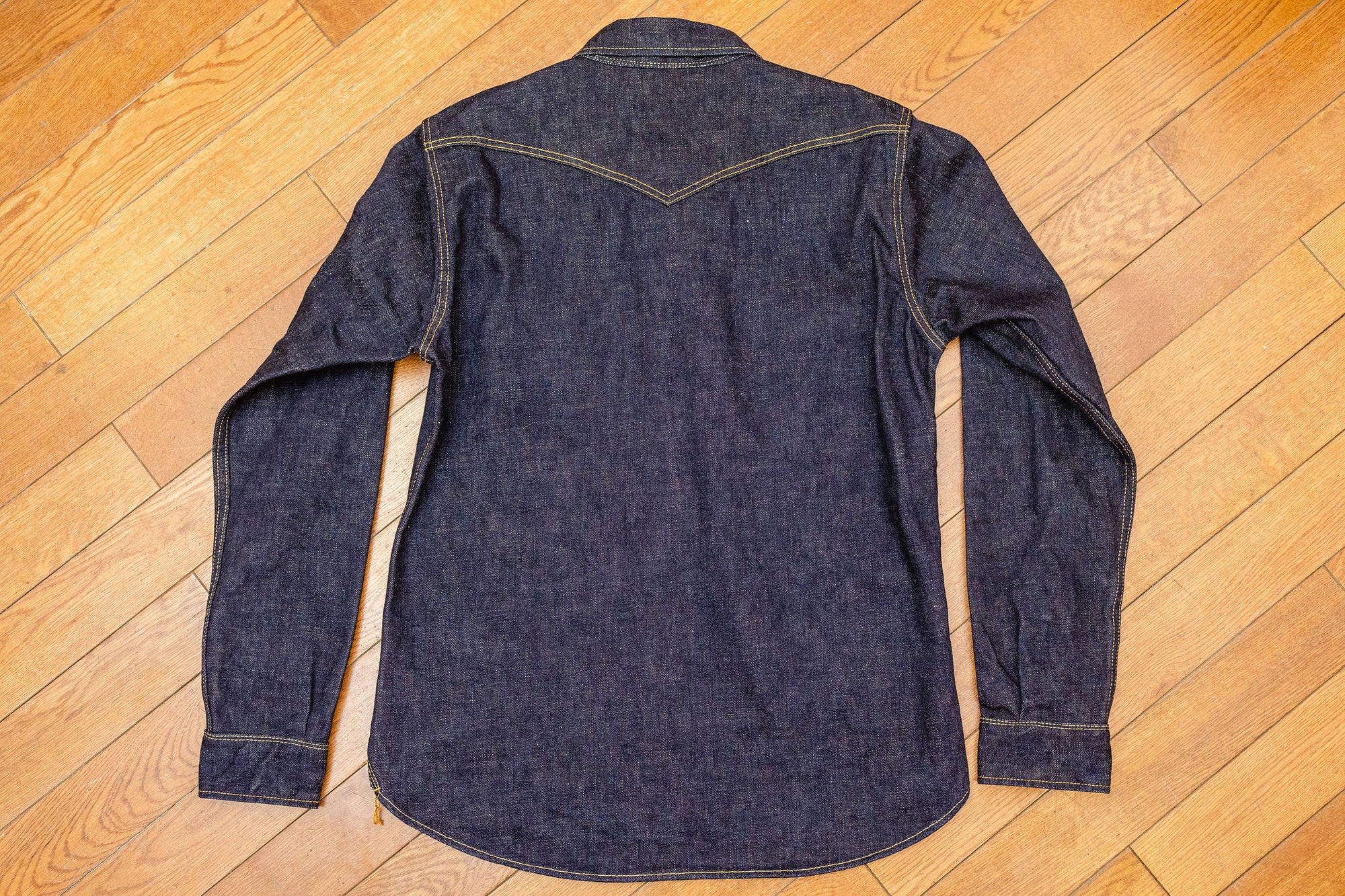 Iron Heart IHSH-292-IND 18oz Vintage Selvedge Denim CPO Shirt - Indigo