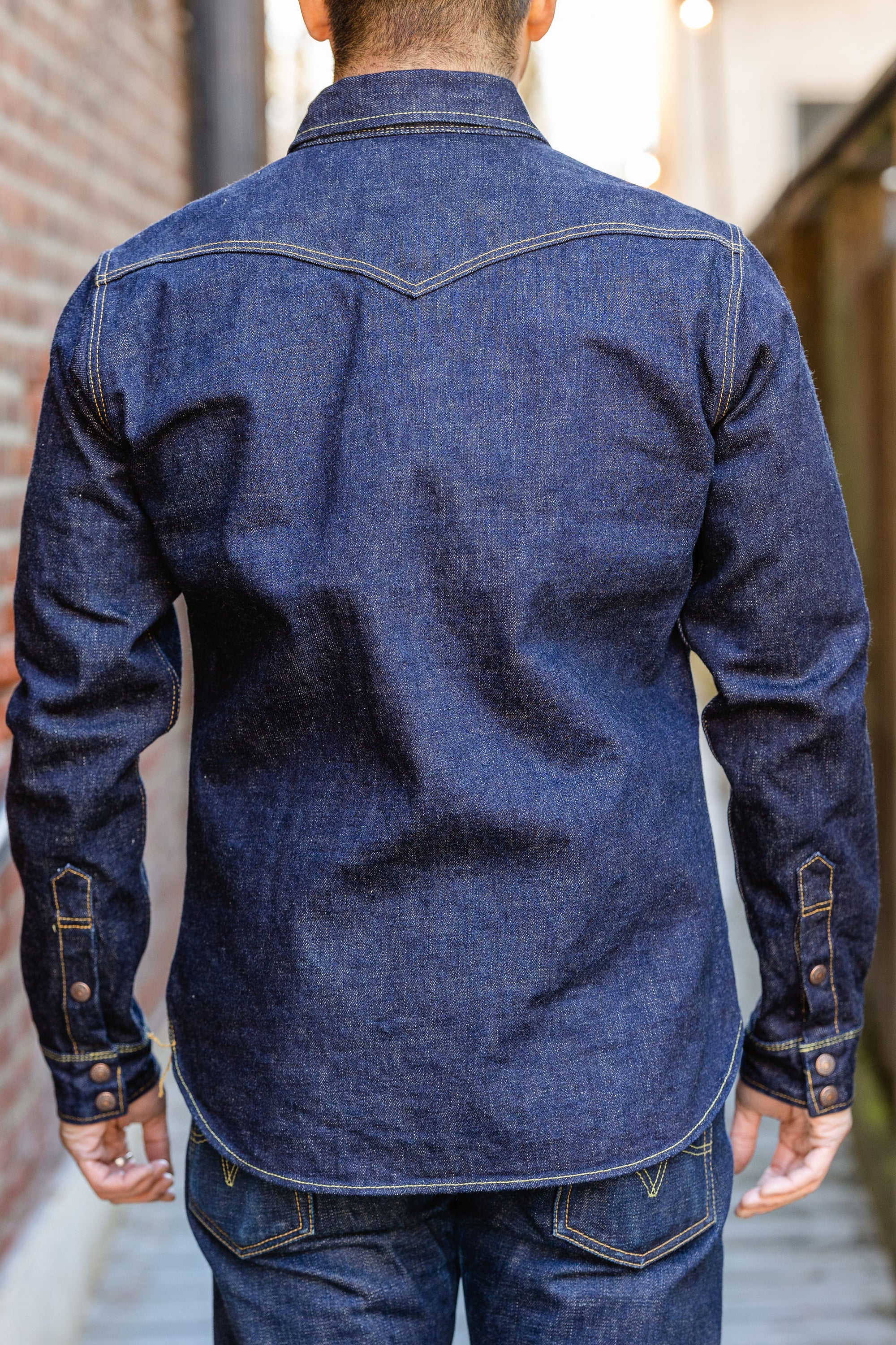 Iron Heart IHSH-292-IND 18oz Vintage Selvedge Denim CPO Shirt - Indigo