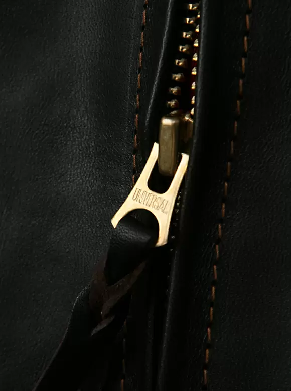 The Flat Head FN-LJ-HS001 Horsehide Single Riders Jacket - Black