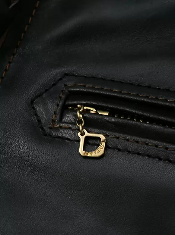 The Flat Head FN-LJ-HS001 Horsehide Single Riders Jacket - Black