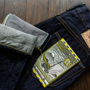 Samurai S004JP 15oz Yamato Series Slim Tapered - back details folded