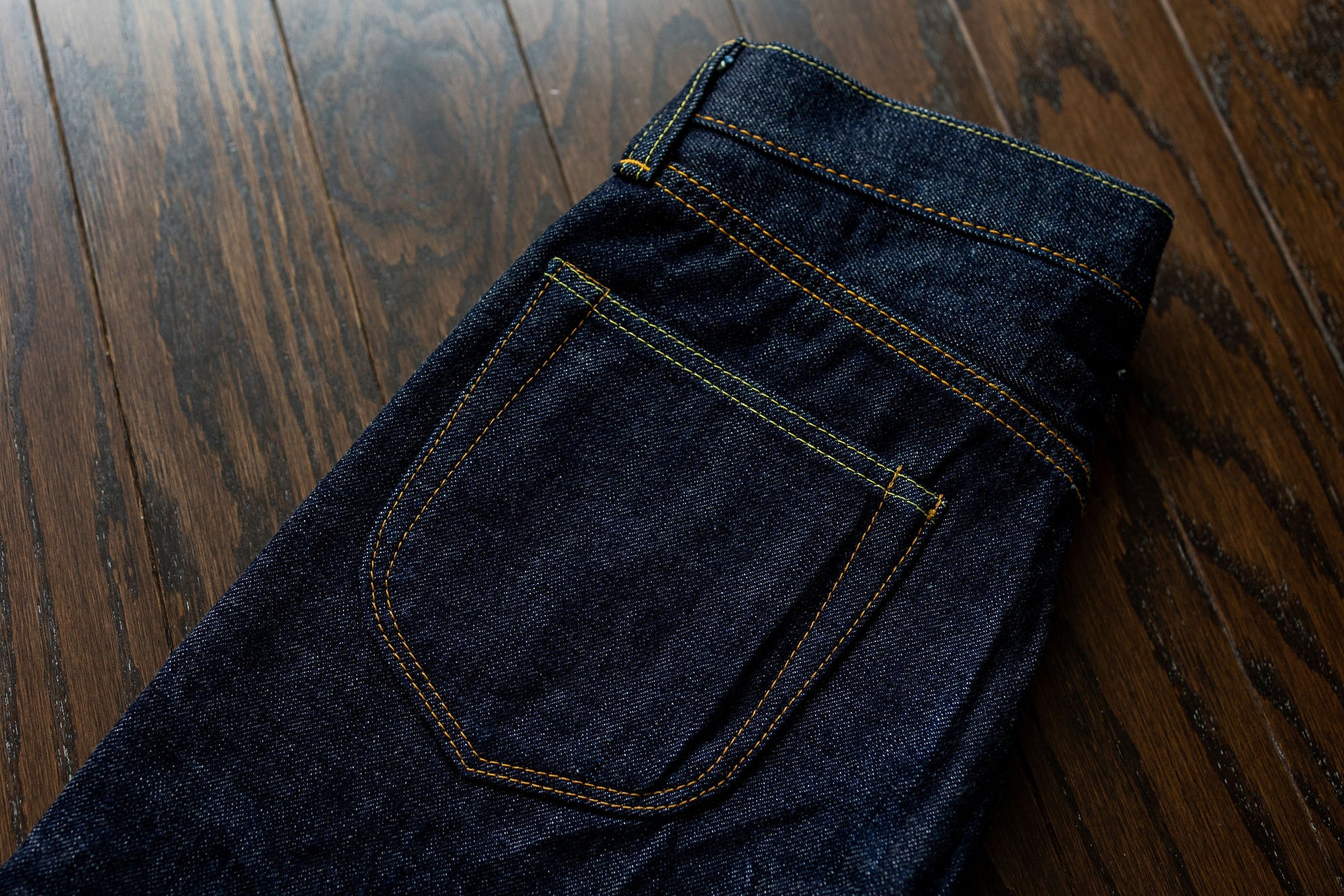 Samurai S004JP 15oz Yamato Series Slim Tapered - back pocket detail