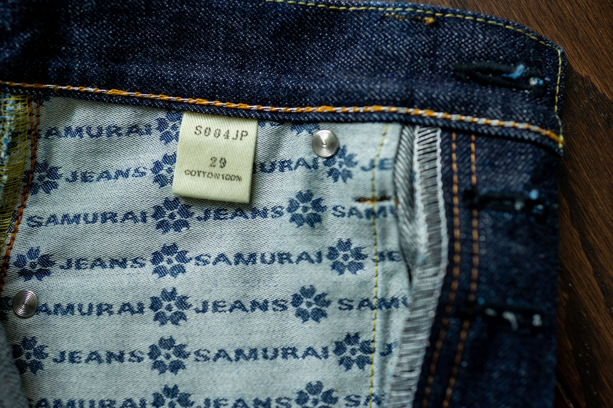 Samurai S004JP 15oz Yamato Series Slim Tapered - pocket details