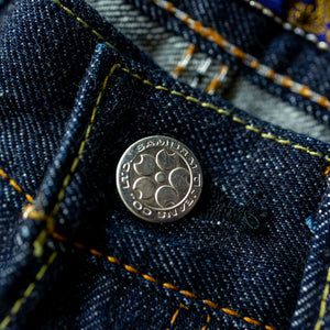 Samurai S004JP 15oz Yamato Series Slim Tapered - top button details