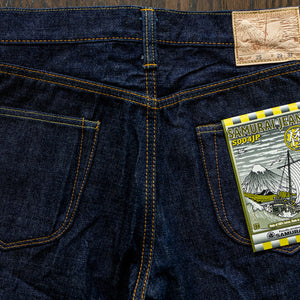 Samurai S004JP 15oz Yamato Series Slim Tapered - back details
