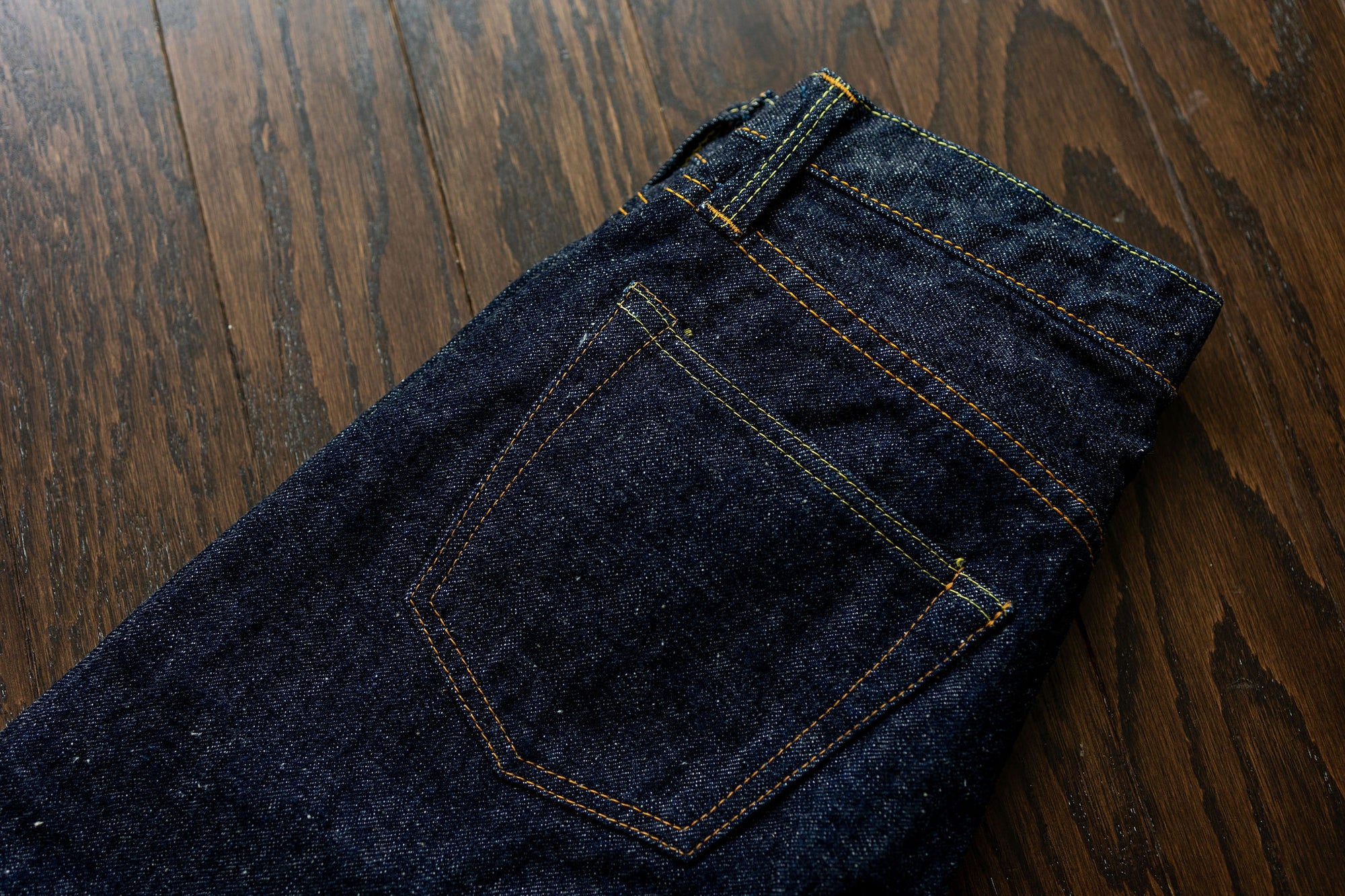 Samurai S0511XXII 15oz Otokogi Selvedge Slim Tapered - back pocket detail