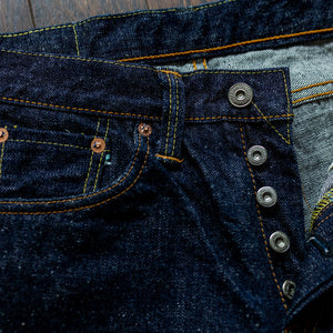 Samurai S0511XXII 15oz Otokogi Selvedge Slim Tapered - button fly detail