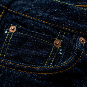Samurai S0511XXII 15oz Otokogi Selvedge Slim Tapered - front pocket detail