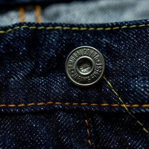 Samurai S0511XXII 15oz Otokogi Selvedge Slim Tapered - button detail