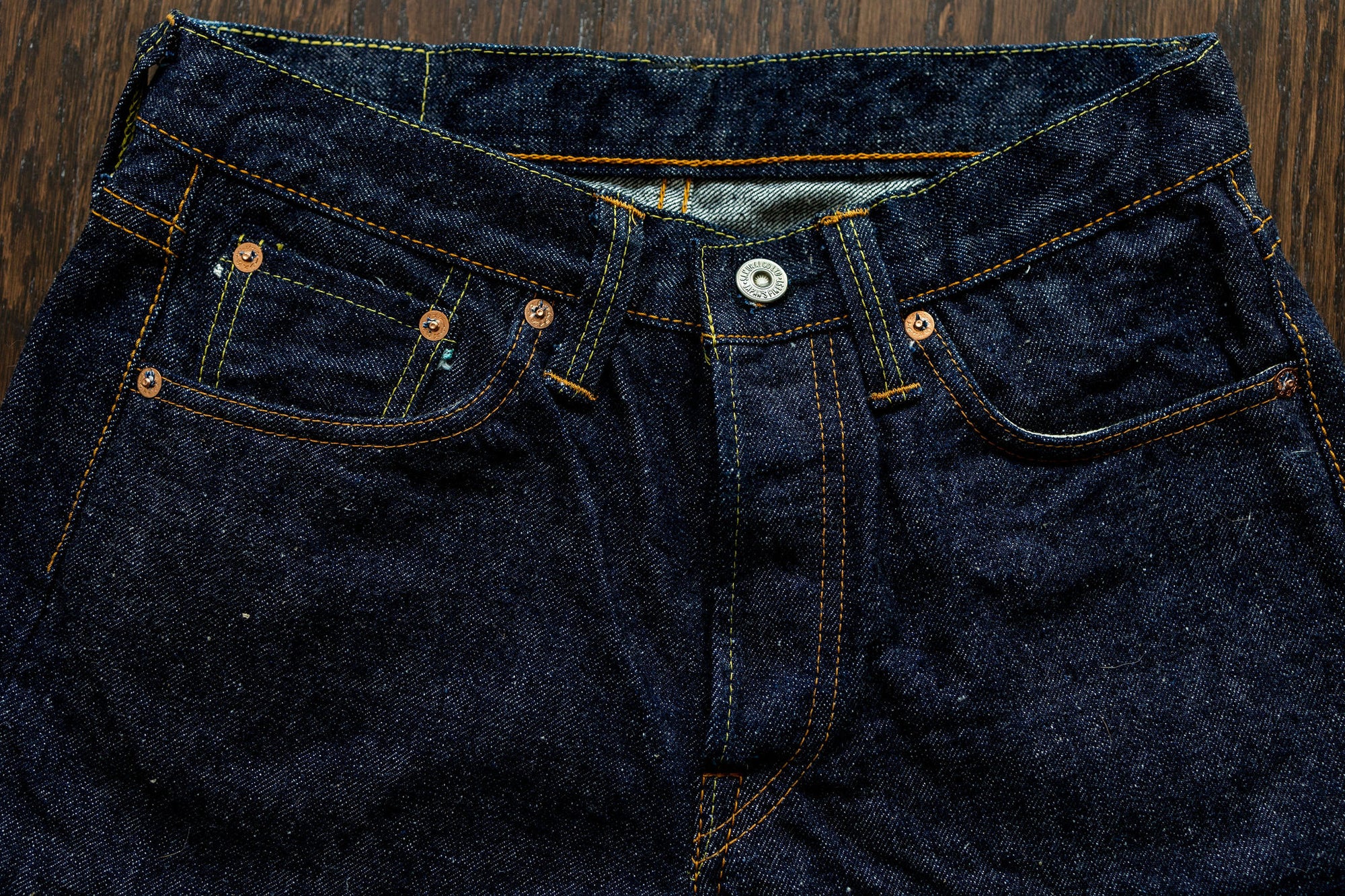 Samurai S0511XXII 15oz Otokogi Selvedge Slim Tapered - flat lay front