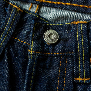 Samurai S0511XXII 15oz Otokogi Selvedge Slim Tapered - button detail