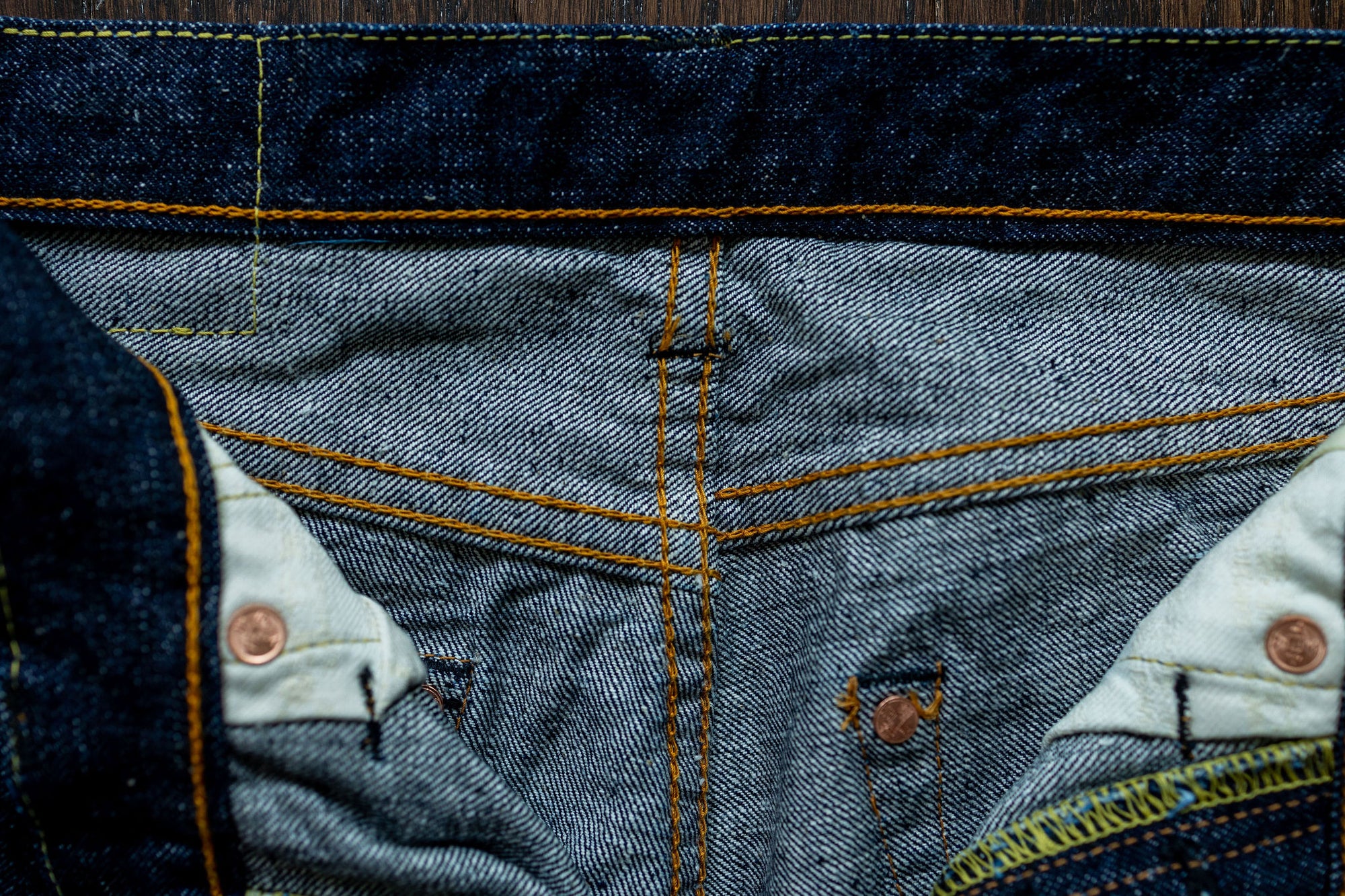 Samurai S0511XXII 15oz Otokogi Selvedge Slim Tapered - inside details