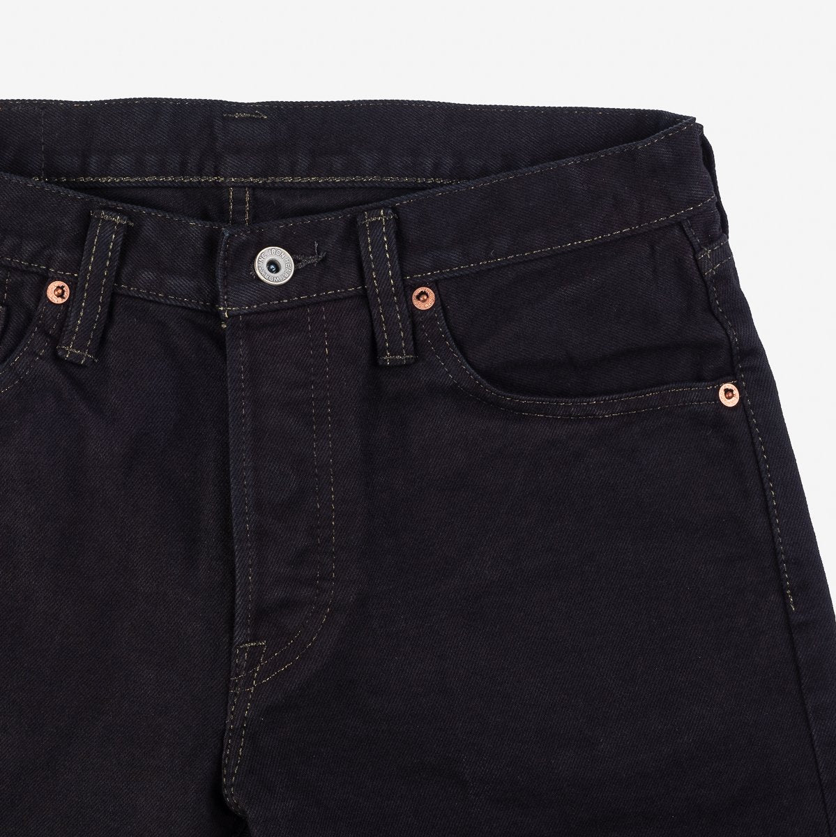 Iron Heart IH-777S-142mb 14oz Selvedge Denim Slim Tapered - Mad Black