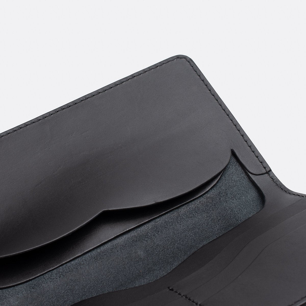 Obbi Good Label Kingsman Coat Long Wallet - Black - Detail of inside pocket
