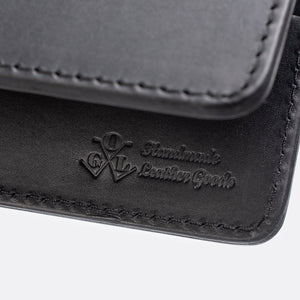 Obbi Good Label Kingsman Coat Long Wallet - Black - Detail of logo embossed on the inside