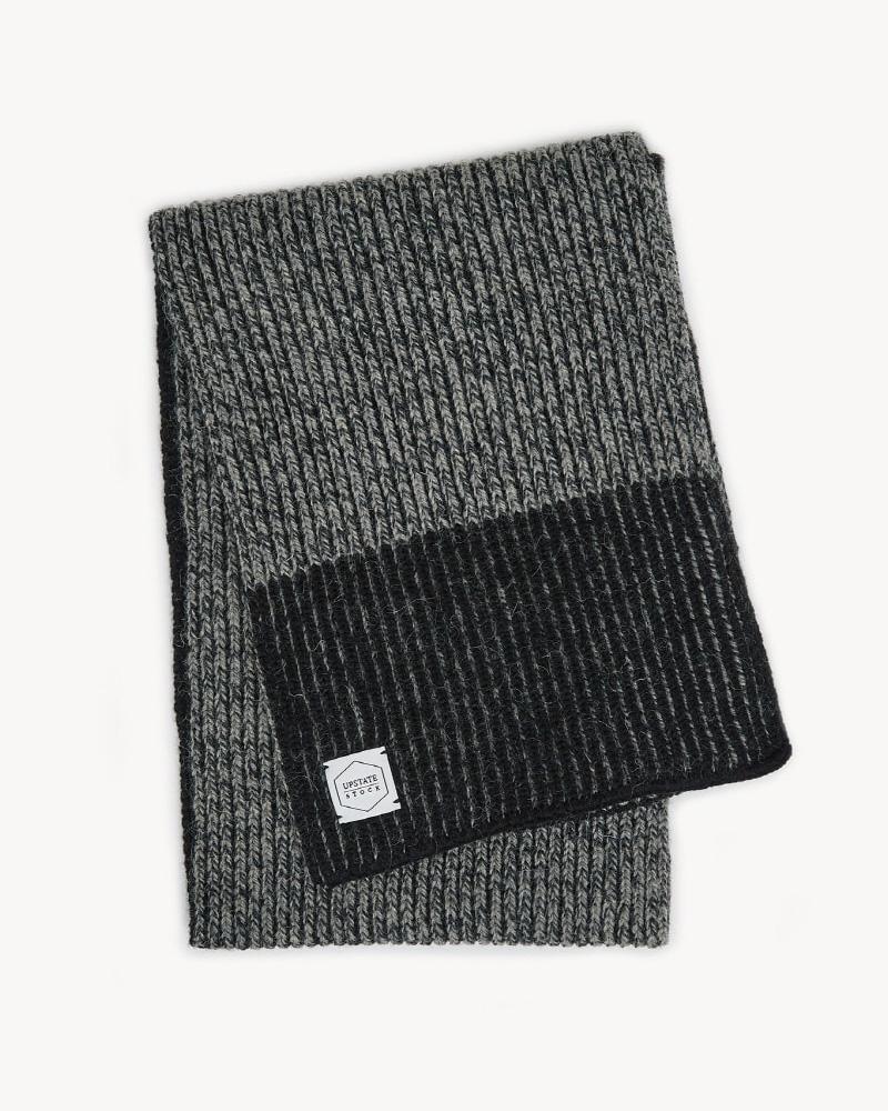 Upstate Stock Ragg Wool Scarf - Charcoal Melange